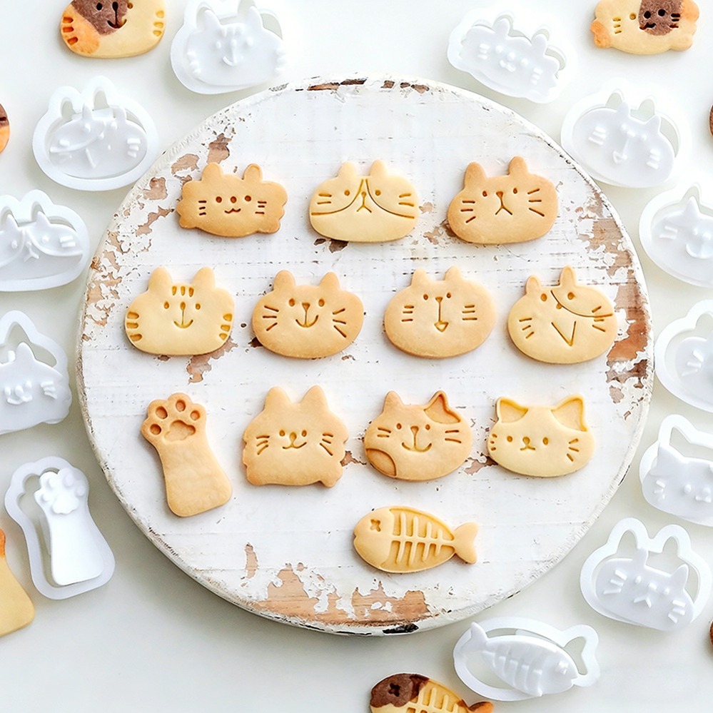 Cute Kitten DIY Stamp Cookie C - Baking Kitchen Diy 评论和价格