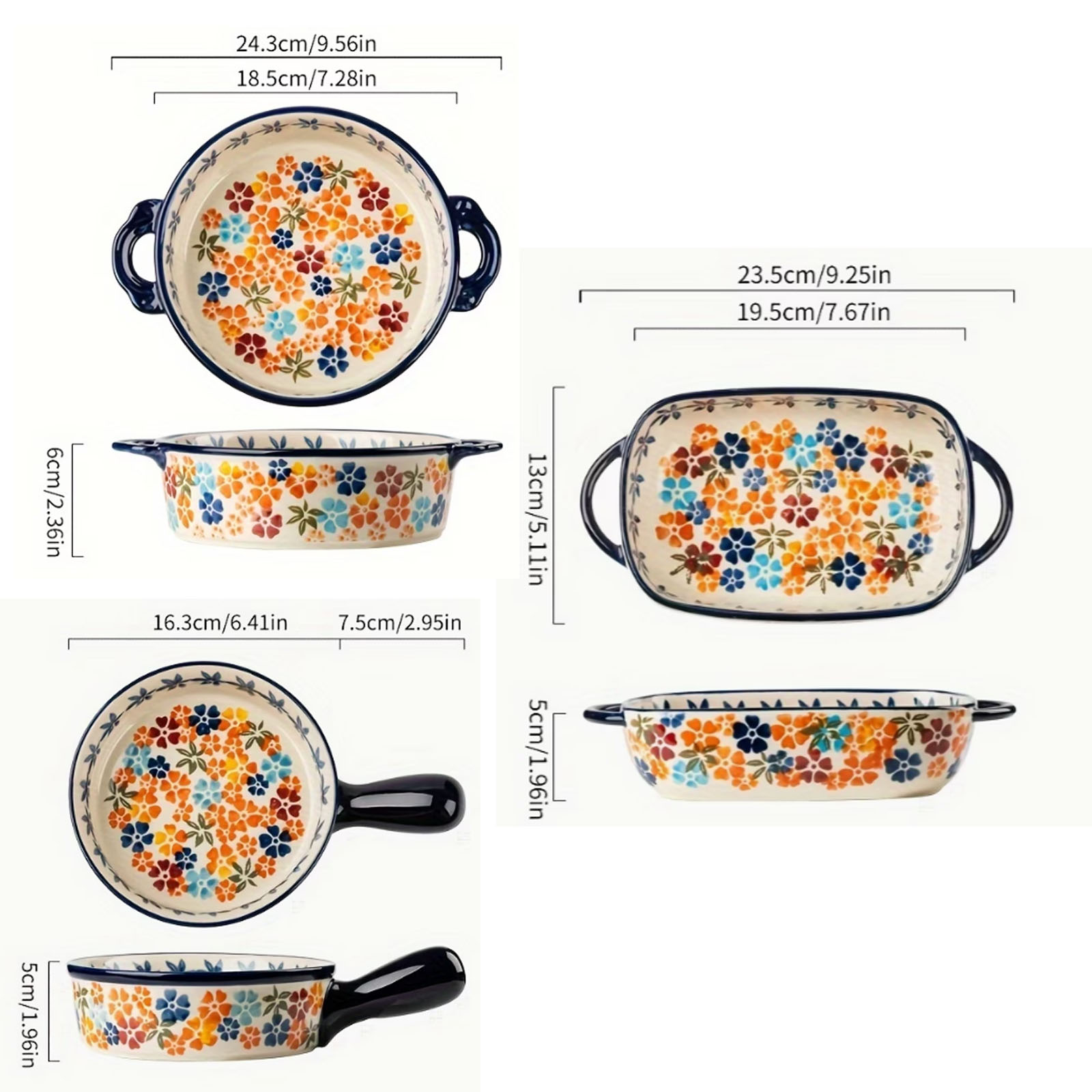 1pc, Colored Hand-Painted Cera - Kitchen Baking Essentials 评论和价格