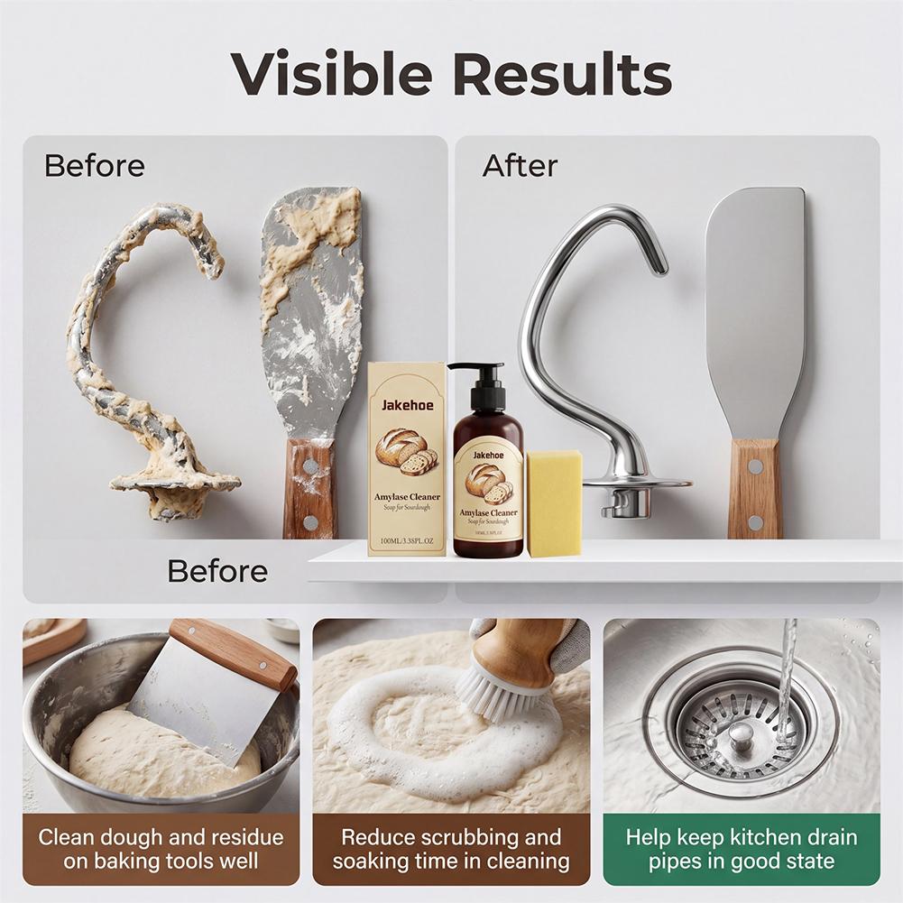 Dough Cleaner Soap for Sourdou - Kitchen Baking Mess 评论和价格