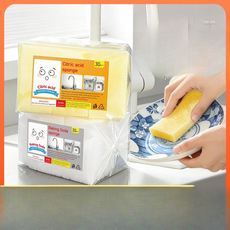 Dish Sponge Scouring Wipes Mul - Kitchen Cleaner Baking Soda 评论和价格
