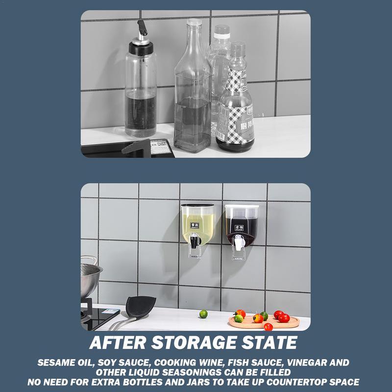 Vinegar And Oil Dispenser Wall - Kitchen Bank 评论和价格