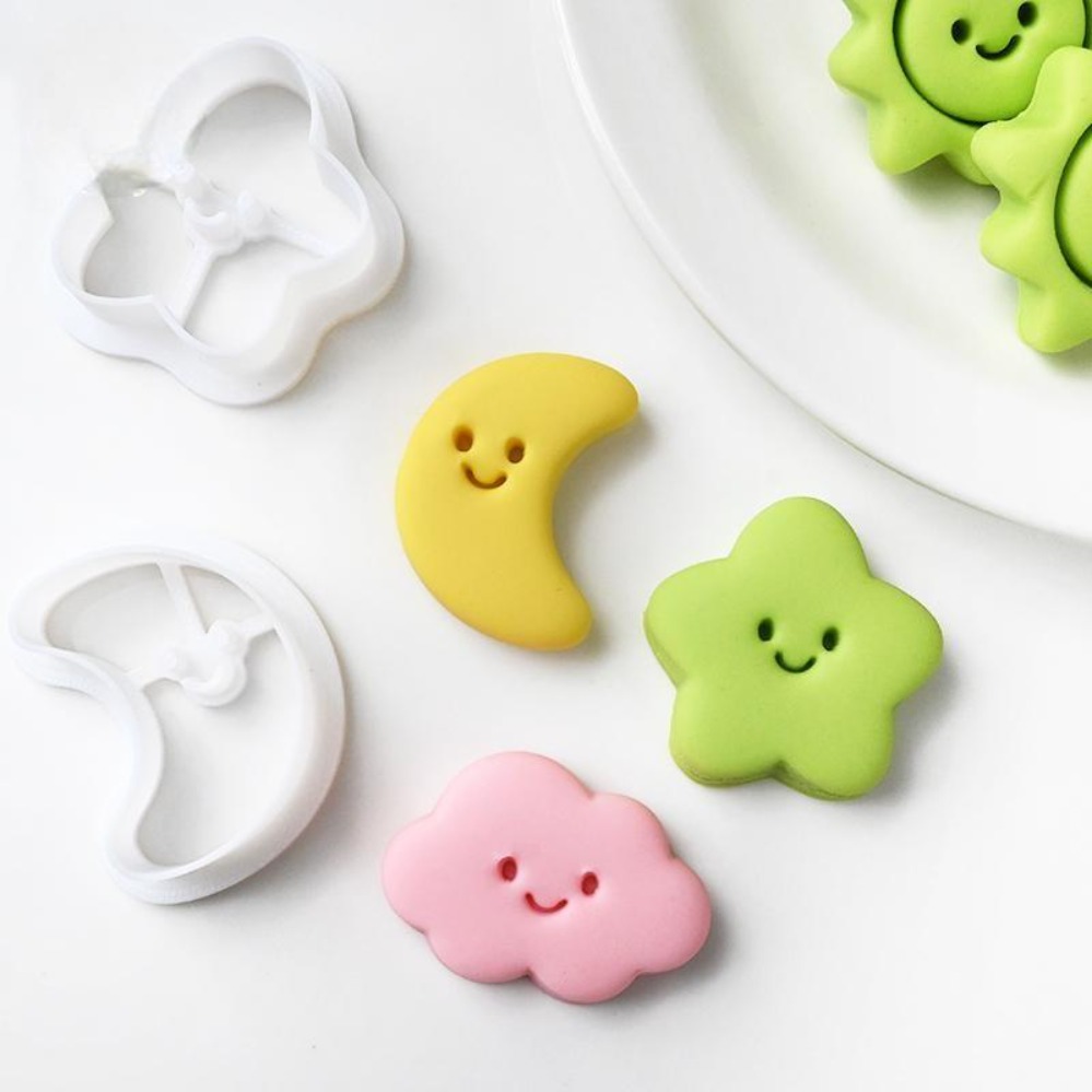 Cookie Cutters Moon Stars Sun  - Baking Kitchen Diy 评论和价格