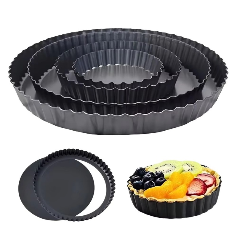 1pc Removable Bottom Fluted Ta - Kitchen Oven Baking Pans 评论和价格