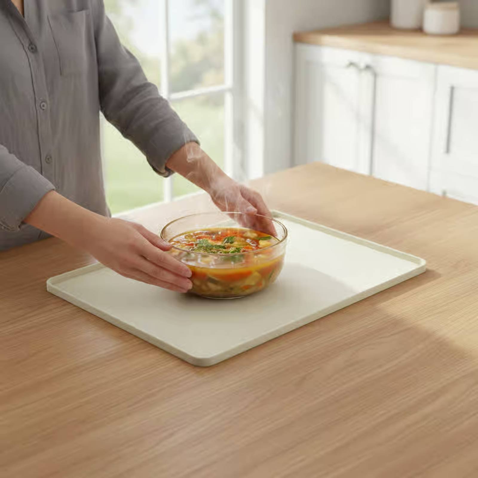 Silicone Microwave Top Mat Fle - Kitchen Baking Tray 评论和价格