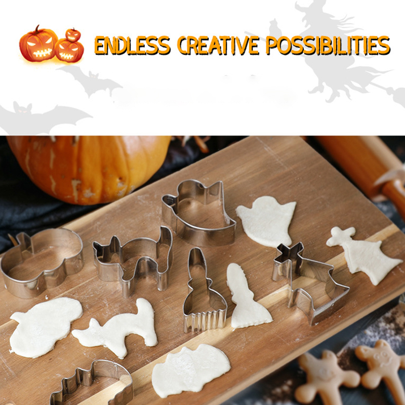 5/6/7/12PCS Halloween Cookie C - Kitchen And Baking Equipment 评论和价格
